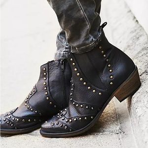 Free People Jones studded western ankle boots